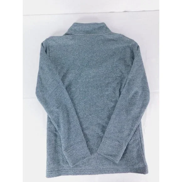 PLACE Sweatshirt Boys 14 Blue Long Sleeve Fleece 1/4 Zip Mock Neck Pullover - Picture 2 of 6